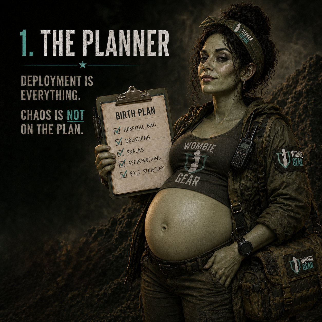 Wombie Types - #1 The Planner | A Birth Partner's Field Guide to Her Birth Plan Checklist