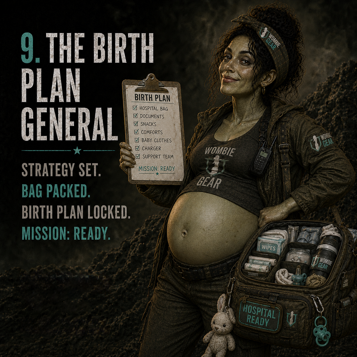 Wombie Types - #9 The Birth Plan General | A Birth Partner's Third Trimester Checklist (Every Front Covered)